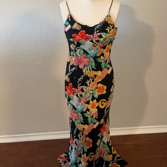 Nicole Miller Maxi Tropical Print - Picture 1 of 8
